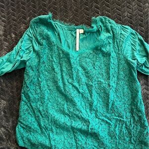 Lauren Conrad Teal Long Sleeve